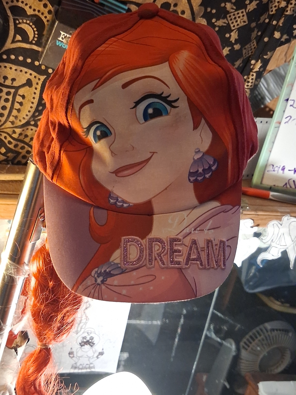 Disney Girls' DREAM Princess Cap - Orange/Purple